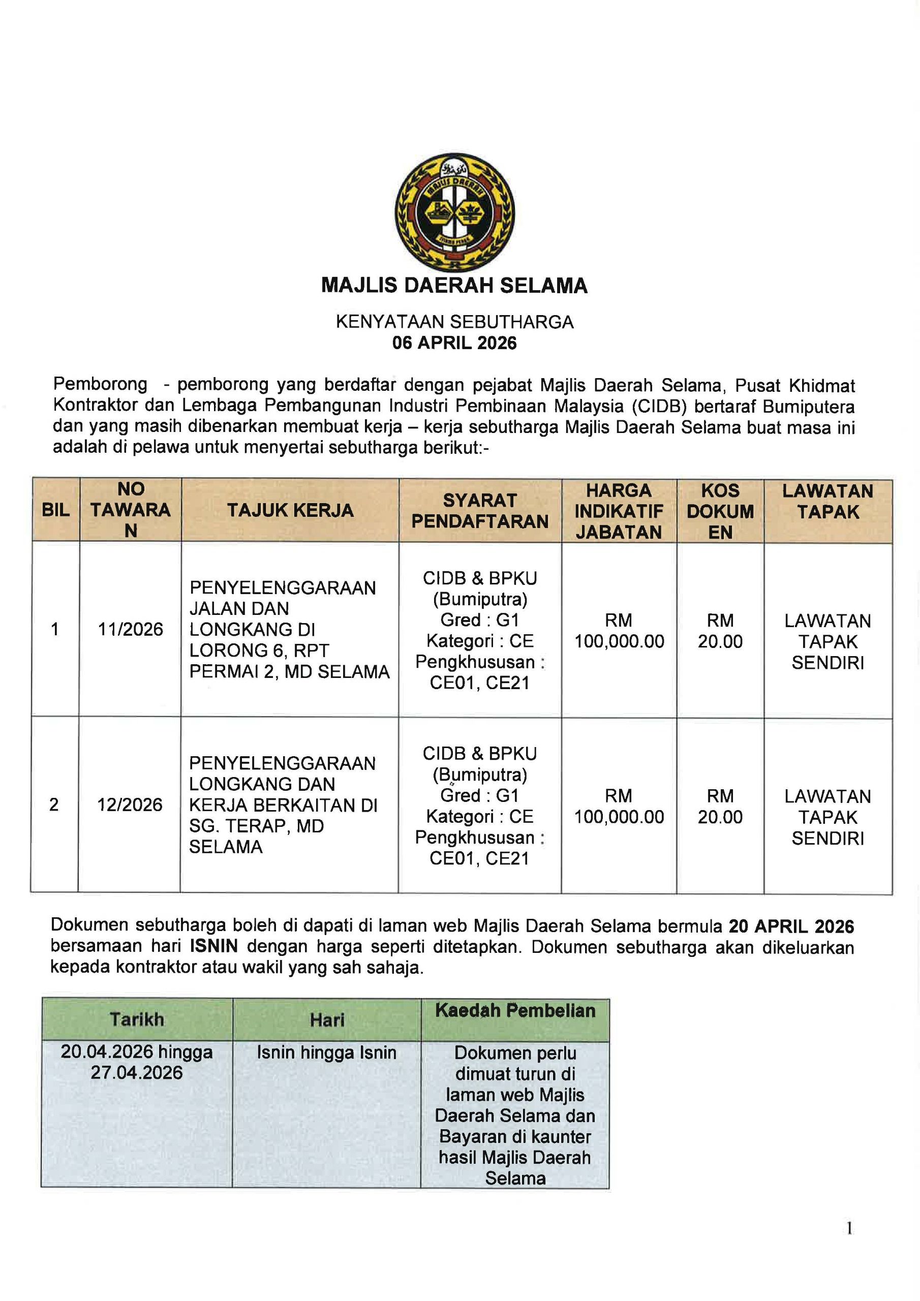 𝗜𝗞𝗟𝗔𝗡 𝗞𝗘𝗡𝗬𝗔𝗧𝗔𝗔𝗡 𝗦𝗘𝗕𝗨𝗧𝗛𝗔𝗥𝗚𝗔 𝟬𝟲 𝗔𝗣𝗥𝗜𝗟 𝟮𝟬𝟮𝟲